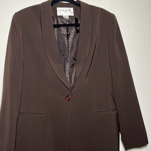 Chocolate Brown Jones NY suit jacket 14P
